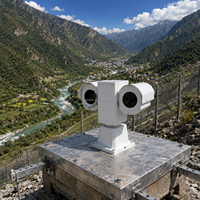 Caméra PTZ de surveillance de sécurité périmétrique de frontières montagneuses à imagerie thermique longue portée