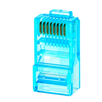 Lot de 100 connecteurs modulaires RJ45 Cat5e plaqués or 3 broches 8P8C pour câble Ethernet UTP, boîtiers PC pour alimentation