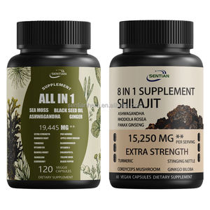 Cápsulas de Shilajit de Marca Privada OEM, Minerales Fúlvicos, Musgo Marino, Mezcla Natural, Complejo de <span class=keywords><strong>Ashwagandha</strong></span>, Todo en Uno - Product Image 1