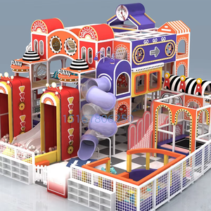 ชุดสไลด์เพลย์เฮ้าส์ที่มีสีสันสำหรับเด็กเครื่องเล่นในร่มที่มีสีสันอุปกรณ์สนามเด็กเล่นในร่มพลาสติกโฟมใช้ในบ้าน - Product Image 5