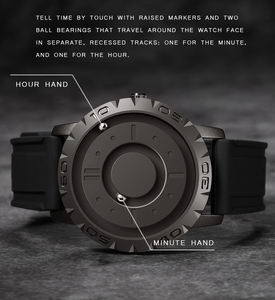 Soldes Exceptionnelles Montre à Quartz Créative à Bille Magnétique pour Homme Montre Tendance Noire Cool et Luxueuse Sans Bordure pour Homme Orologio Uomo - Product Image 3