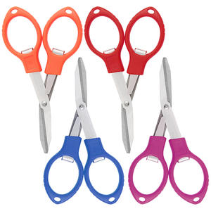 Tijeras multiusos de acero inoxidable, plegables, portátiles, para aparejos de pesca, color aleatorio - Product Image 1