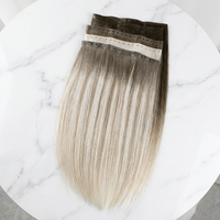Extensions de cheveux humains Leshine européens Remy 12A, trame papillon, bruts, 100% cuticules alignées, trame perforée, collection 2027
