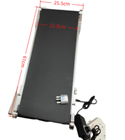 Yaomatec Mini Convoyeur à Bande Plate Automatique Portable Durable 225mm pour Ligne d'Assemblage avec Marquage Jet d'Encre sur PVC