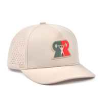 Gorra de Béisbol de 5 Paneles con Corte Láser Personalizado y Parche de PVC, Gorra Deportiva Transpirable para Hombre, Ideal para Gimnasio y Fitness