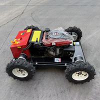 Tondeuse à gazon sans fil de qualité industrielle avec télécommande, largeur de coupe de 1000 mm, système de chenilles pour pentes raides, terrains humides et inégaux