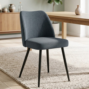 Échantillon Gratuit Prix Abordables Dernier Cri Chaises de Salle à Manger Scandinaves Modernes de Designer Style Italien <span class=keywords><strong>en</strong></span> <span class=keywords><strong>Tissu</strong></span> avec Assise Courbe - Product Image 1