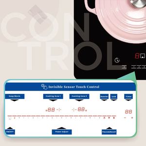 Verborgen Kookplaat Elektrische Inductiekookplaat <span class=keywords><strong>2</strong></span>-Pits Fornuis Hoge Kwaliteit Meervoudige Inductiekookplaat - Product Image 4