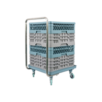 JOIN Compartiments Plateau en plastique pour le séchage de la vaisselle Restaurant Support pour lave-vaisselle Support de rangement et support pour assiettes et plats