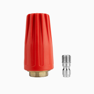 Boquilla de latón para hidrolavadora Mingou de 1/4 pulgada y 345 bares, color rojo, para lavado de autos - Product Image 2