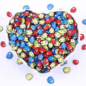 Karikatür karakterler şekil polimer kil sprinslime dilimleri balçık DIY zanaat için Robot tasarım tırnak çocuk oyuncakları Tumblers - Product Image 5