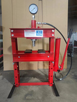 Presse d'atelier hydraulique pour garages et ateliers de réparation professionnels avec cadre en acier robuste et table de travail réglable