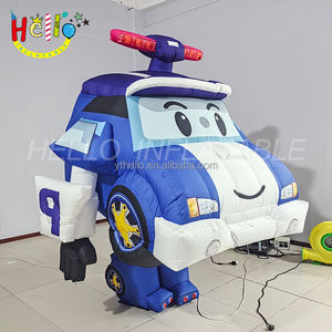 Мультфильм мусорные игрушки ходячий костюм робот Полицейская машина талисман надувной талисман - Product Image 1