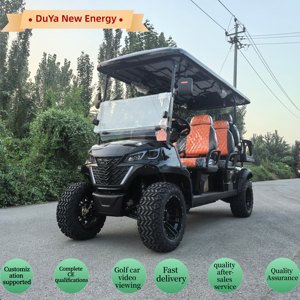 Nuevo Diseño, Carro de <span class=keywords><strong>Golf</strong></span> Todoterreno Negro con Llantas de 14 Pulgadas, 6 Asientos, Batería de Litio de 72V, Certificado CE, Alcance de 90 km, Venta al Por Mayor - Product Image 3