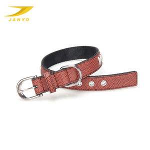 나일론 개 목걸이 고품질 PU 및 부드러운 나일론 애완 동물 강아지 축구 패턴 칼라 사용자 정의 로고 칼라 개 - Product Image 6