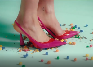 Rose rouge Transparent luxe tête pointue pour dames chaussures à talons hauts femmes sandale fête pompes mode stiletto gelée talons - Product Image 4