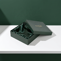 Boîte rigide personnalisée en deux parties avec couvercle pour emballage cadeau de soutien-gorge, couvercle et base, logo estampé en or, boîte embossée