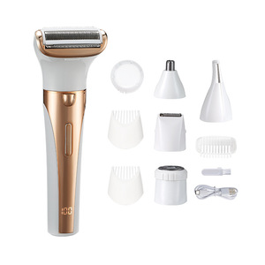 Depiladora OEM Lady Shaver 5 en 1 para Mujer, Disco Giratorio, Recargable por USB, Afeitadora Eléctrica, Depilación sin Dolor, Afeitadora Facial, Bikini, Pubis - Product Image 4