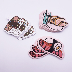 Custom logo papier autocollant personnalise die cut etiquette autocollants - Product Image 2