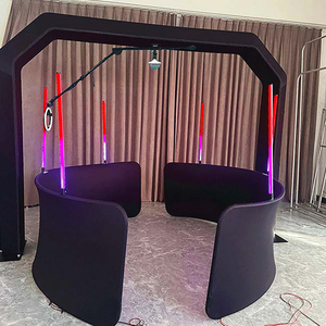 Spinner de cabine vidéo de machine à selfie à 360 degrés avec lampe de lumière de remplissage de ciel compatible avec les smartphones et les appareils photo en vente! - Product Image 5