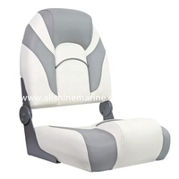 Chaise de direction pliable à cadre robuste pour bateau, avec siège en vinyle de qualité marine, pour bateau rapide et bateau de pêche