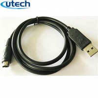2026 USB zu RS232 8-Pin Mini-DIN PLC Programmier-Seriellkabel