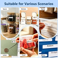 Imprimante d'étiquettes intelligente BT portable avec ruban, impression sans encre, coupeur intégré, modèles multiples pour le bureau et la maison