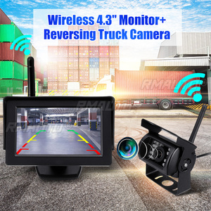 2.4G <b>Wireless</b> Car Rear View Backup <b>Camera</b> <b>System</b> Night Vision Vehicle <b>Camera</b> with 4.3 Inch Monitor for 12-24V Truck Trailer - Product Image 2