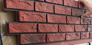 Rivestimento Murale in Schiuma PU Effetto Pietra Rossa per Esterni - Product Image 6