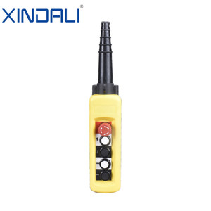 XCD-65K 66 Loạt Khẩn Cấp Dừng Xuống Hoist Đẩy Nút Chuyển Mặt Dây Chuyền Trạm Điều Khiển 220V Vàng Thạc Sĩ DIY Drukknop <span class=keywords><strong>Kit</strong></span> - Product Image 3