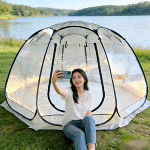 Tienda de Campaña Burbuja Transparente - Uso para Glamping y Observación de <span class=keywords><strong>Estrellas</strong></span>, <span class=keywords><strong>4</strong></span>-8 Personas, Fotogénica y Resistente a la Intemperie, Suministro de Fábrica, ISO9001 - Product Image 3