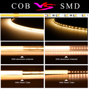 ไฟ LED แบบเส้น COB ยืดหยุ่นได้ DC12V 24V 480leds 8 มม. IP20 <span class=keywords><strong>11W</strong></span>/M สีขาว สีขาวอบอุ่น แบบไม่มีจุด - Product Image 3