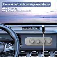 Vente chaude Silicone Câble Titulaire Magnetics Adhésif Bureau Cordon Fil Clips Organisateur OEM LOGO Magnétique Câble Gestion