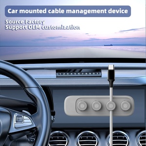 Vente chaude Silicone Câble Titulaire Magnetics Adhésif Bureau Cordon Fil Clips Organisateur OEM LOGO Magnétique Câble Gestion - Product Image 6