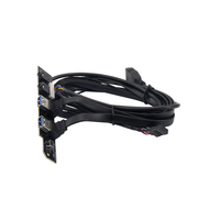 Cable de extensión USB 3,0, placa de circuito de salida de Audio PCB personalizada para ordenador, doble montaje en Panel frontal del chasis