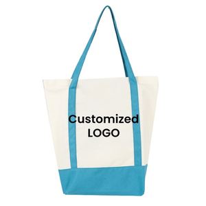 Wholesale Hot Sale Shopping Bag Custom logo Large Folding Shoulder Cotton Canvas Shopping <b>Tote</b> Bag for <b>Travel</b> - Product Image 2