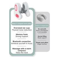 Oreiller de massage multifonctionnel rechargeable en forme de U pour le cou, idéal pour les voyages, la voiture et la maison (OEM/ODM)
