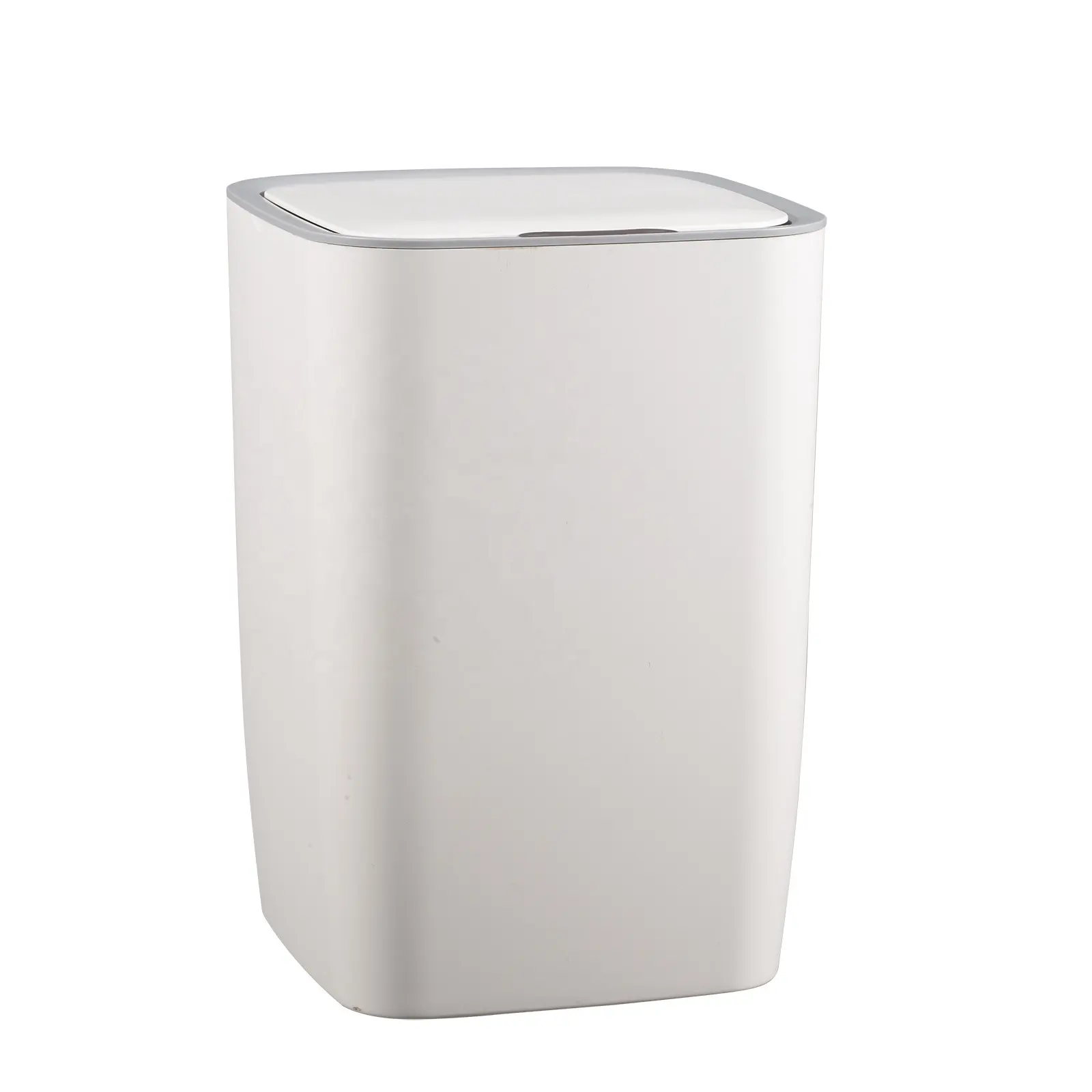 10L plastik kare sensörlü çöp kovası Garbege Bin masa akıllı sensör mutfak restoran beyaz NINGBO dikdörtgen çöp kutusu KG için 1.2