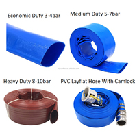 Tuyau plat en PVC de 3, 4, 6, 8 pouces pour production en une seule étape, tuyau Sunny, tuyau d'évacuation d'eau plat robuste pour l'irrigation et l'exploitation minière