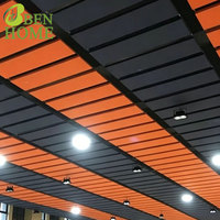 Panel Baffle Penyerap Suara Awan Akustik Fiberglass Gantung Dekoratif untuk Pengurangan Kebisingan Ruang Konferensi Kantor