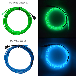 Nhà Máy Giá MềM El Neon Dây Để Trang Trí 2.3 Mét Độ Sáng Cao El Nhấp Nháy Dây Finegreen CN;GUA Sợi Quang 3rd - Product Image 5