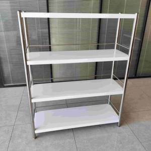 Estante de almacenamiento comercial de acero inoxidable de <span class=keywords><strong>4</strong></span> capas Montaje fácil Soporte de exhibición de pie duradero - Product Image 5