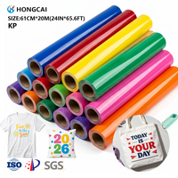 Rollos de Vinilo Termotransferible de PVC de 24'' x 65.6FT al por Mayor para Ropa, Textiles y Camisetas - Papel y Film de Transferencia