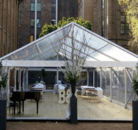 Vente directe d'usine - Tente de réception en aluminium et PVC transparent pour église, pour salon professionnel, événement