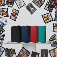 Porte-cartes personnalisé en cuir PU avec fermeture éclair, 9 pochettes pour cartes à collectionner double face, album de rangement pour MTG TCG PKM