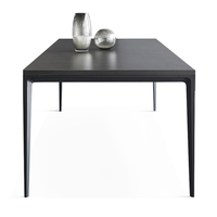 Ensemble table à manger 12 places pour restaurant hôtel 10 pièces pierre marbre or noir