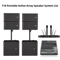 Ensemble complet d'équipement audio professionnel pour DJ, sonorisation extérieure, système de sonorisation actif portable à matrice linéaire, vente en gros