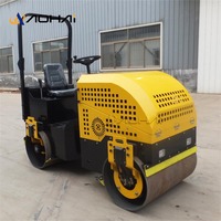 Nouvelle mini-rouleuse vibrante à double tambour pour asphalte 1,8T, moteur Changfa, marque AOHAI, moteur hydraulique 18,6 kW, compacteur routier