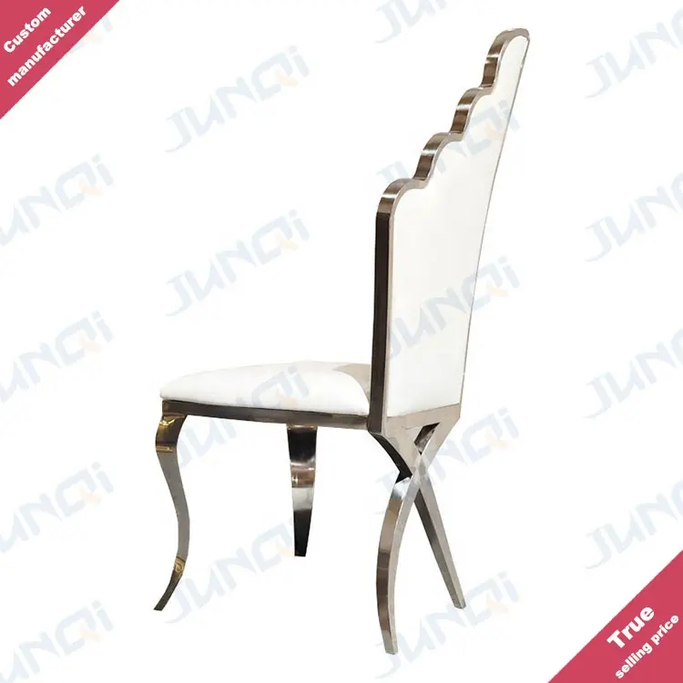 Factory wholesale upholstered velvet top quality wedding banquet stainless steel hotel dining chair