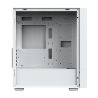 JERTECH Usine Haut Débit d'Air Mesh Panneau Avant Mid-Tower Pc Game Computer Case Blanc Gaming Micro ATX Gamer Case